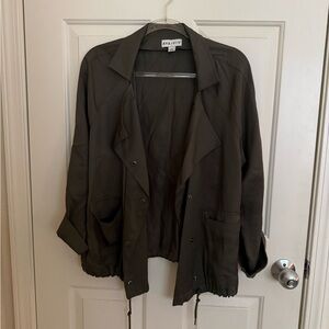 Ava & Viv Women's Utility Jacket in Dark Gray